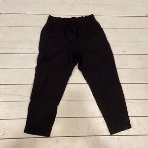 Black slack pants